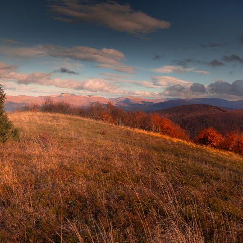 Jesienna panorama z Wielkiego Jasła